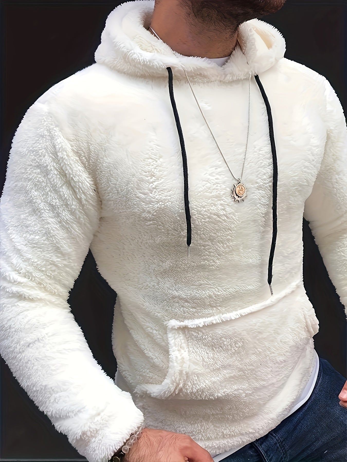 Sweat à capuche homme hiver chaud et doux - PanierRoyale