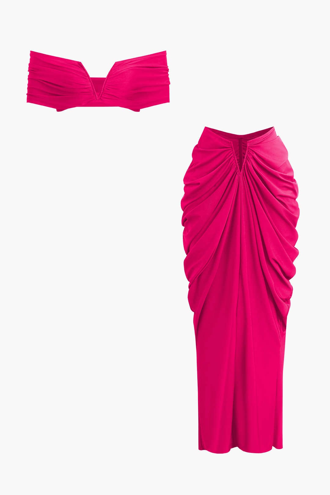 Robe Cocktail Épaules Découvertes avec Drapage Élégant