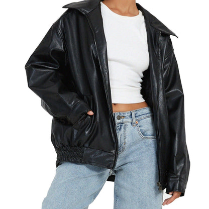 Veste femme décontractée à fermeture éclair moderne