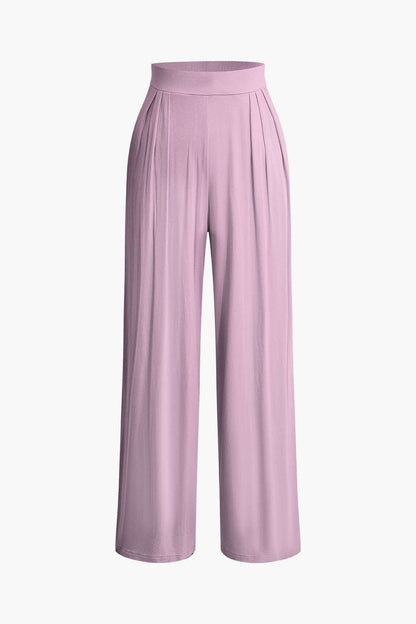 Ensemble Deux Pièces Élégant avec Bandeau et Pantalon Large