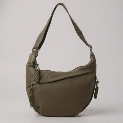 Sac banane Femme Nylon côtelé Bandoulière réglable