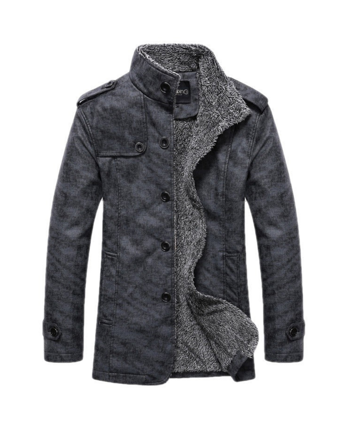 Manteau Homme Hiver Chaud et Élégant Col Montant - PanierRoyale