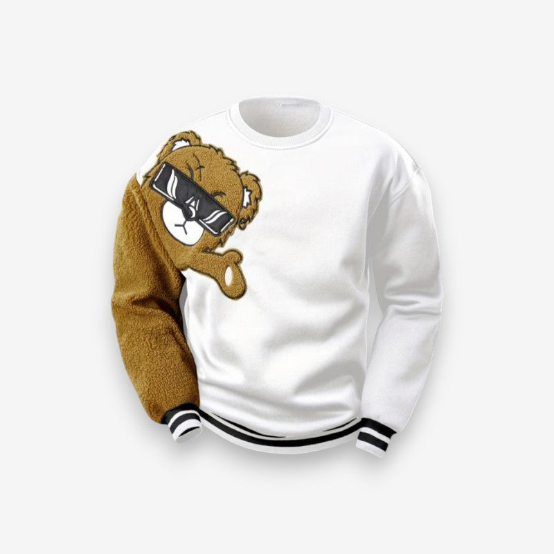Pull à Manches Longues Ours En Peluche