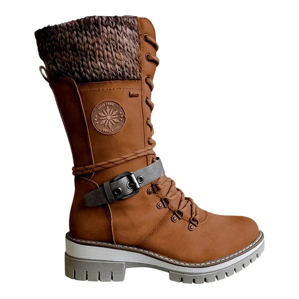 Bottes Femme Hiver Chaudes et Confortables avec Doublure Fourrée