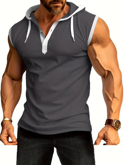 Débardeur Homme à Capuche Sport