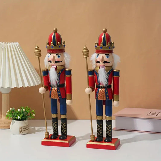 Décoration de Noël Casse-Noisette En Bois Coloré - PanierRoyale