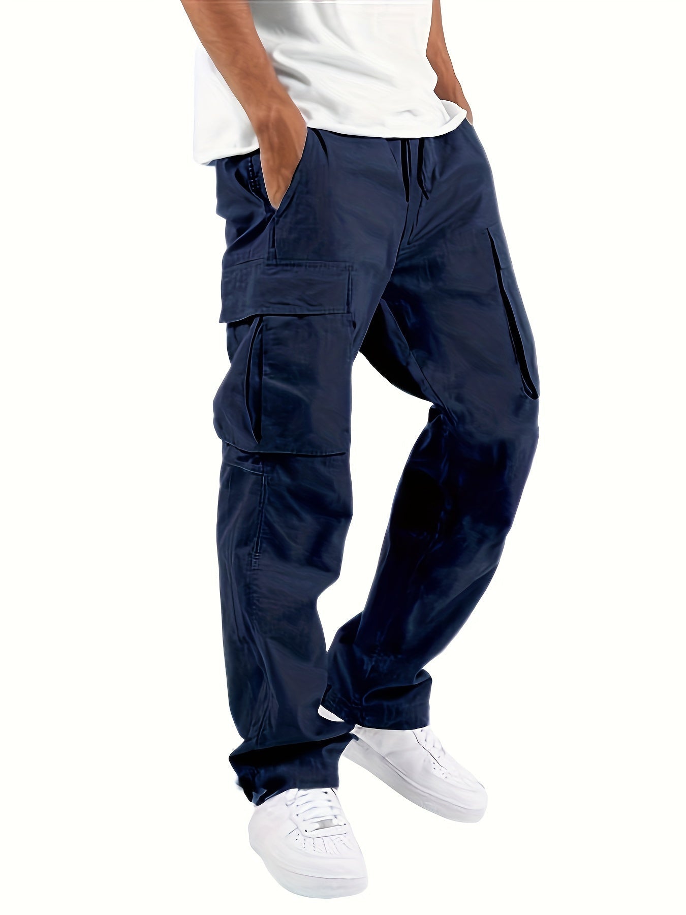 Pantalon Homme Cargo en Coton Respirant et Confortable