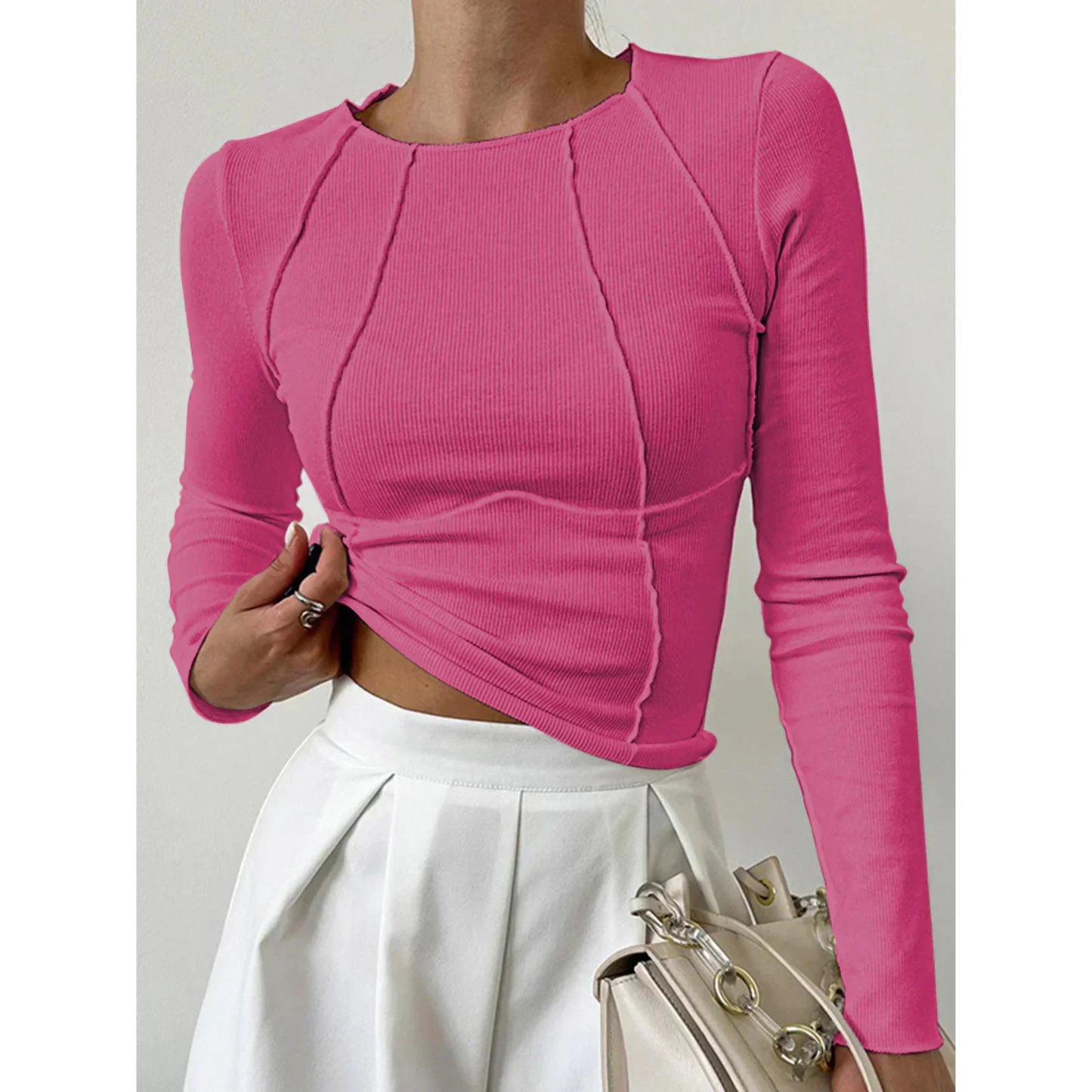 Femme Haut Classique Manches Longues