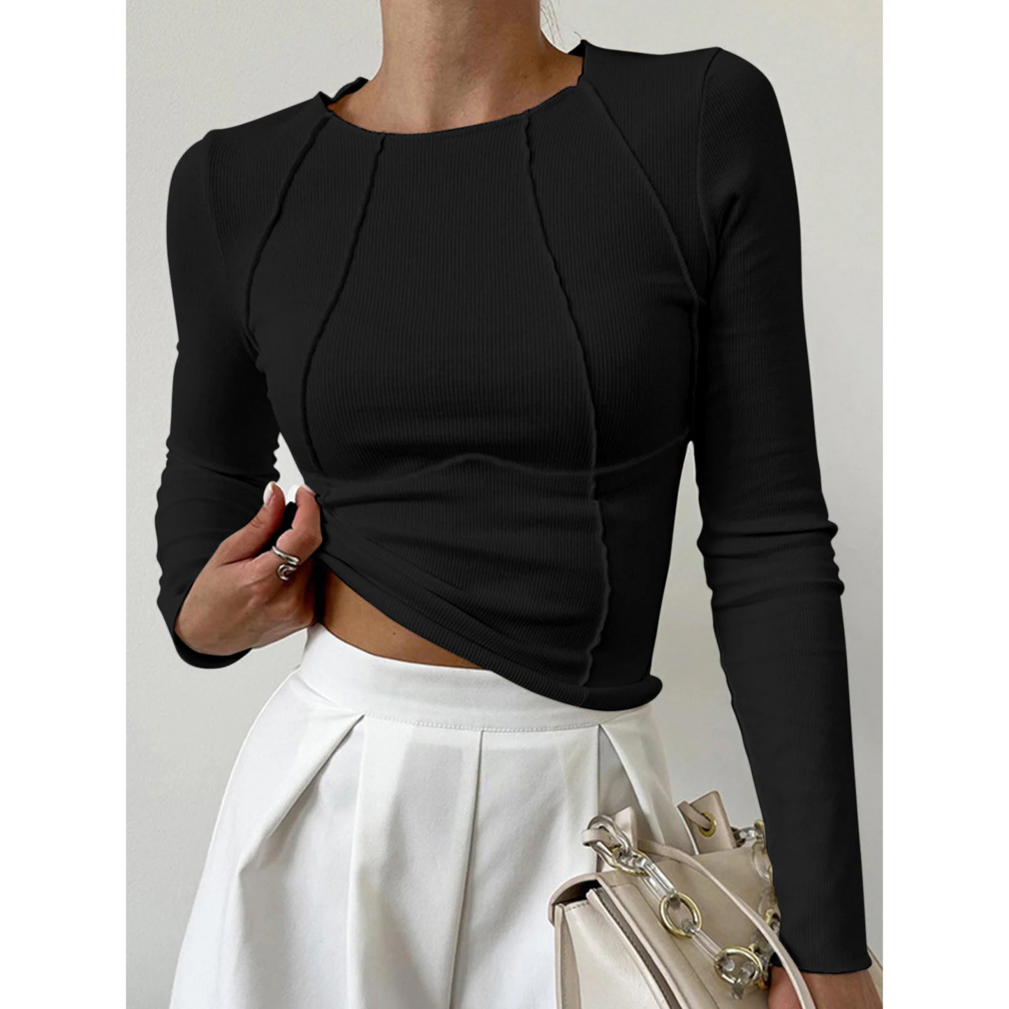 Femme Haut Classique Manches Longues