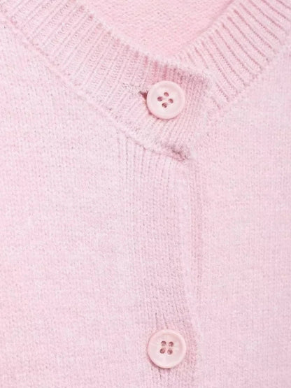 Cardigan Court Tricot Féminin