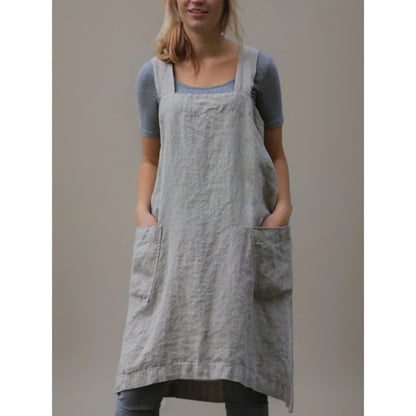 Robe de Cuisine Femme Pratique avec Poches - PanierRoyale