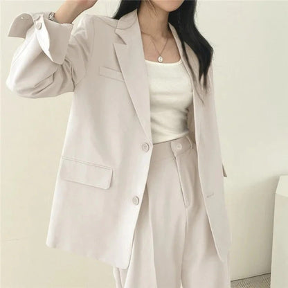 Élina | Ensemble Blazer Surdimensionné Décontracté Pour Femmes
