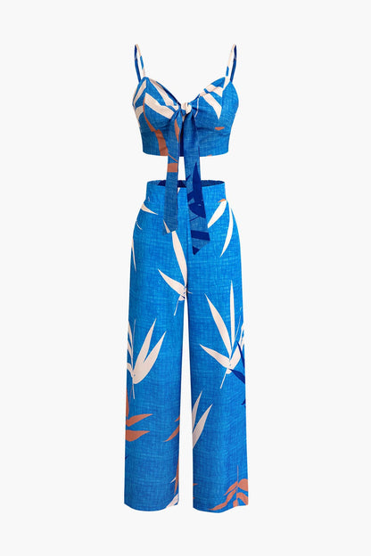 Ensemble Deux Pièces Top Nœud et Pantalon Bamboo
