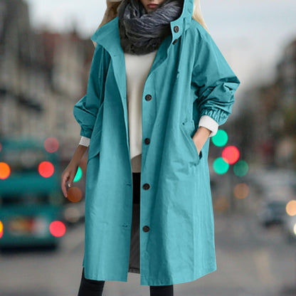 Manteau Femme Étanche avec Capuche