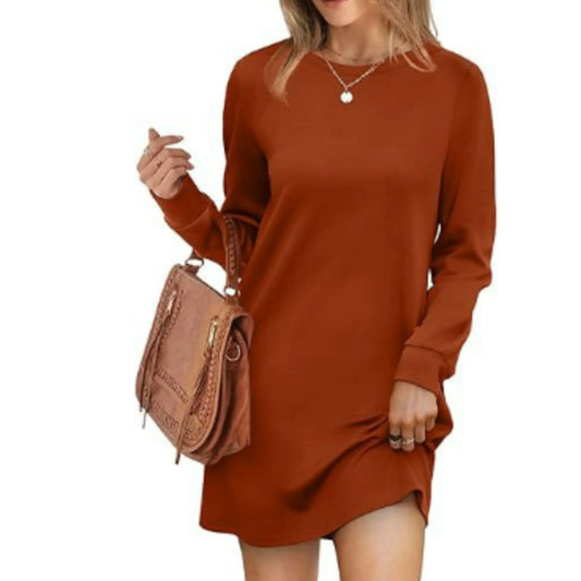 Robe Femme Manches Longues Courte et Élégante - PanierRoyale