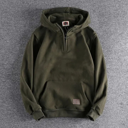 Sweat à capuche homme zippé sport noir