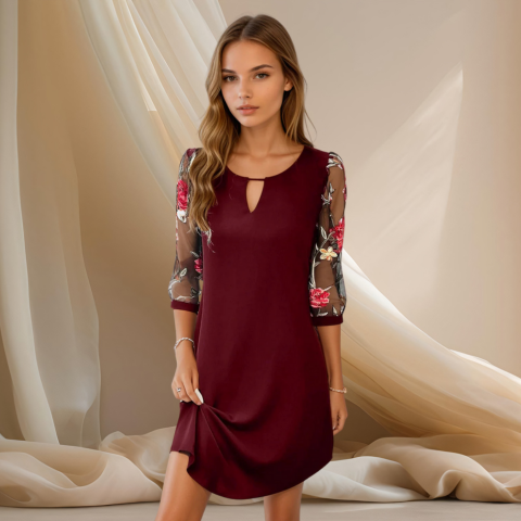 Robe Longue Féminine Chic pour Femme - PanierRoyale