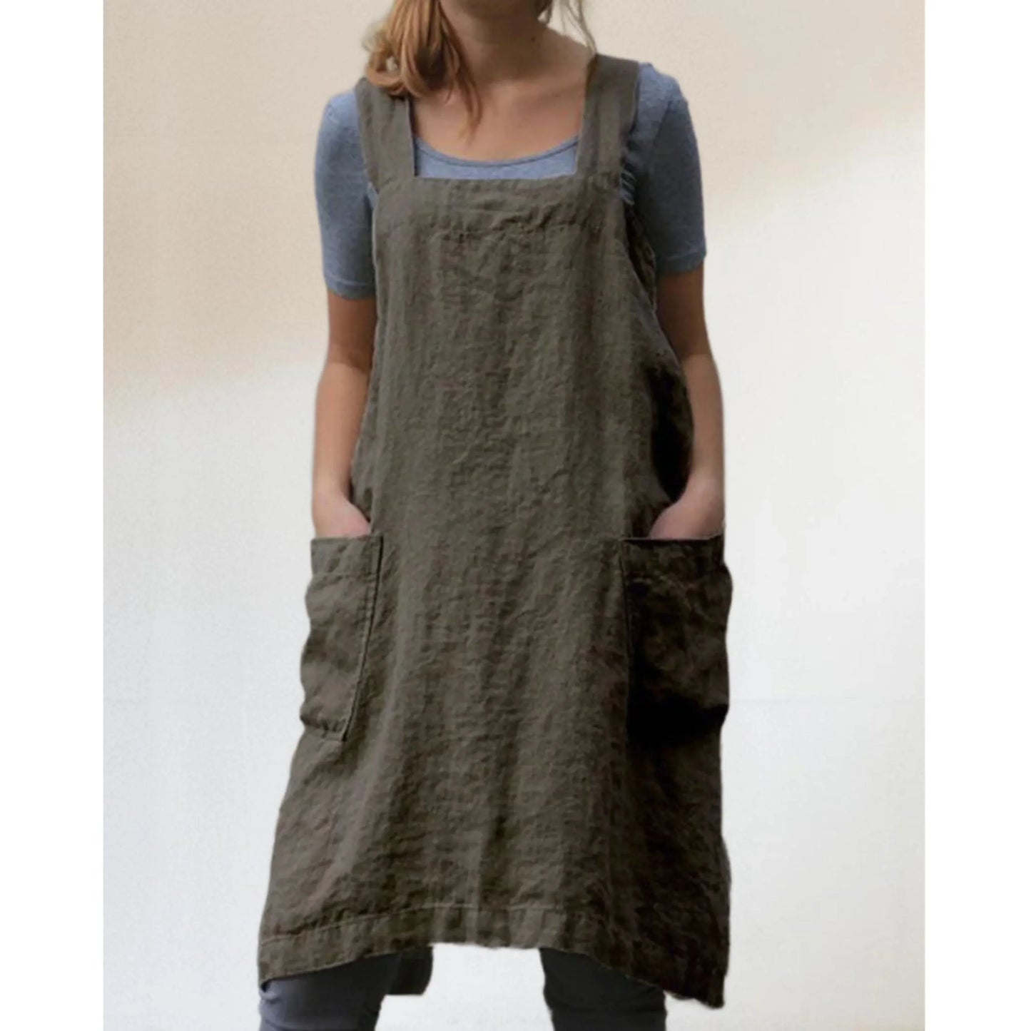 Robe de Cuisine Femme Pratique avec Poches