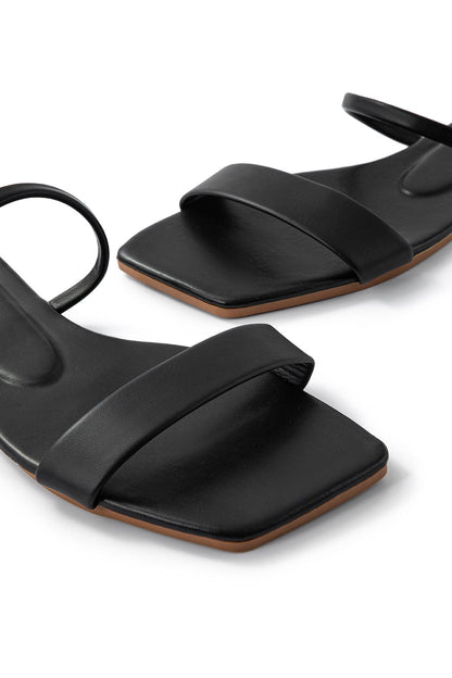 Sandales Noires Élégantes Design Minimaliste