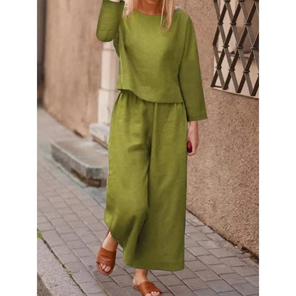 Costume 2 Pièces Classique Chemise Longue et Pantalon Élégant