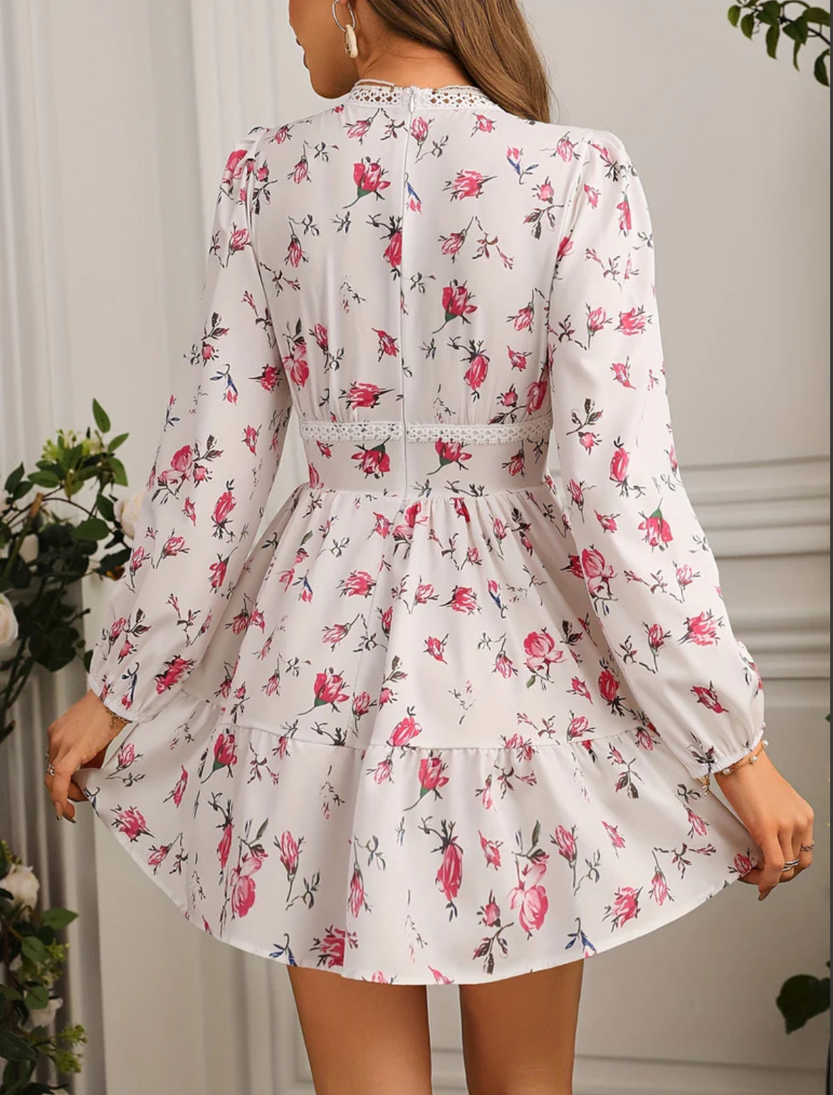 Amandine™ – Robe Femme Courte à Fleurs Élégante et Confortable pour l'Été-4