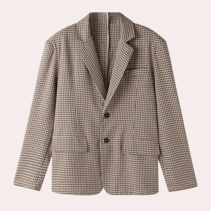 LARRY - Blazer à Carreaux Décontracté pour Hommes