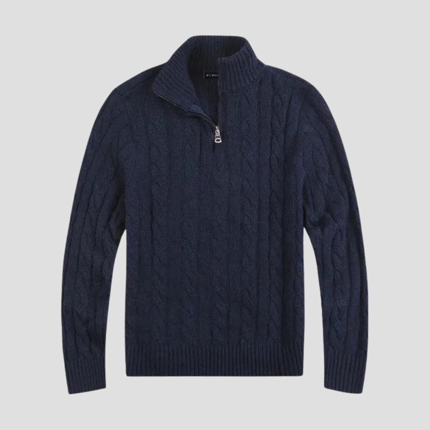Pull Homme en Laine Gris Foncé Sport Chic