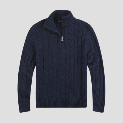 Pull Homme en Laine Gris Foncé Sport Chic