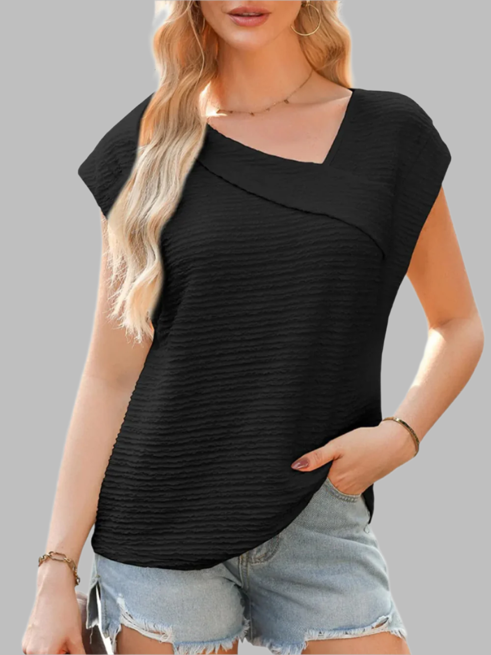 T-shirt Femme Élégant en Coton Confortable