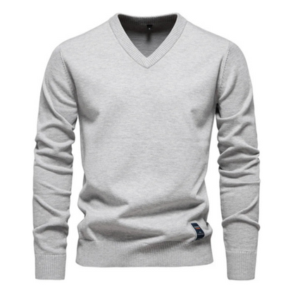 Pull Homme Col V en Laine Douce et Chaude