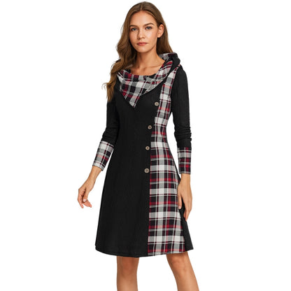 Veste Hiver Capuche Rayée Élégante Femme