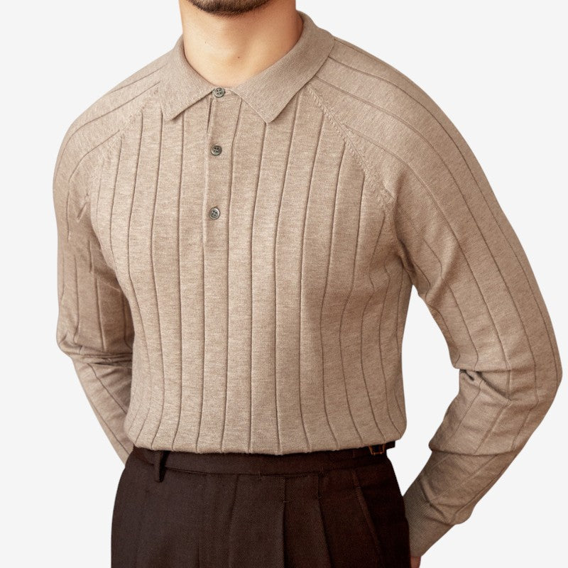 Chemise Classe à Manches Longues Col Chemise Italien