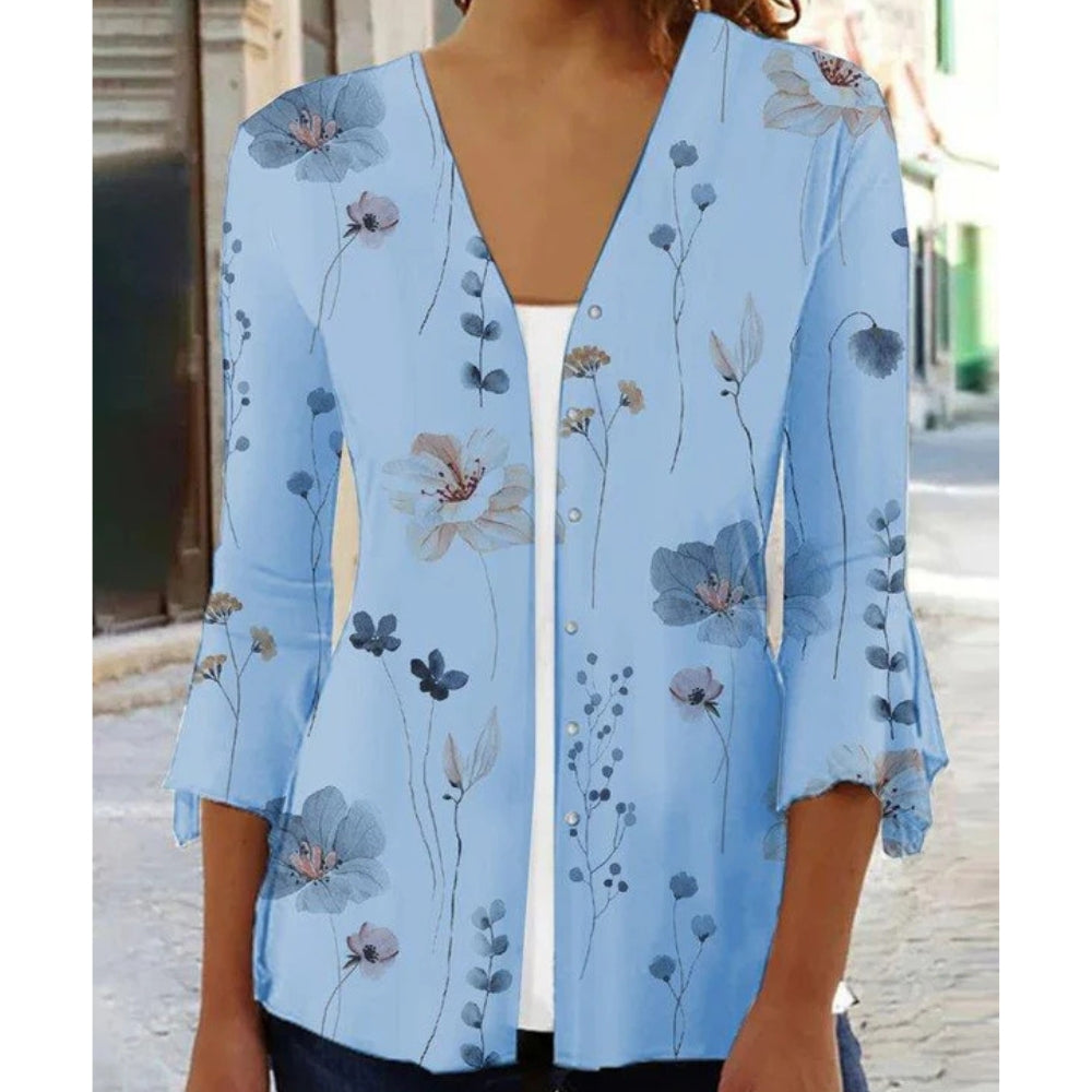 Robe Été Fleuri Manches Longues