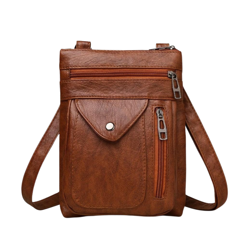 Sac Épaule Réglable avec Poches Zippées et Bretelle Ajustable
