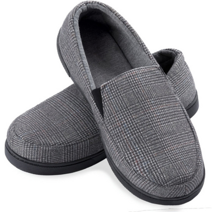 Mocassins Homme Confortables en Tweed Écossais