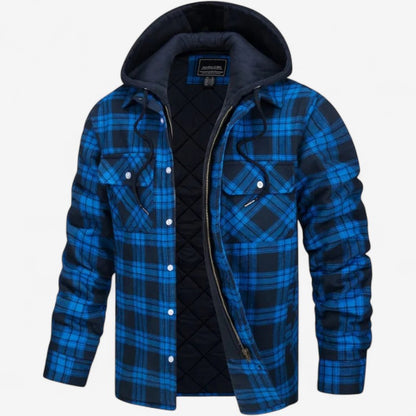 Veste Carreaux Élégante Manches Longues