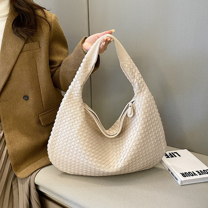 Sac à Main Cuir Tressé Chic pour Femme