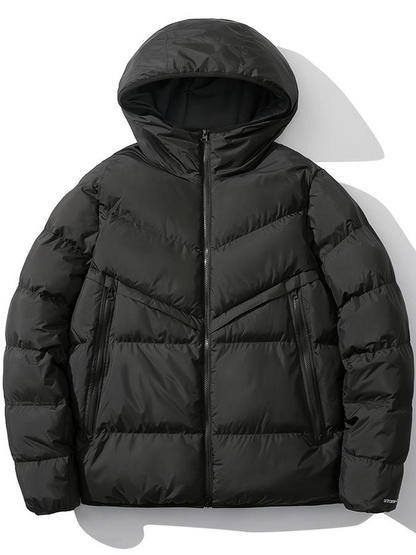 Veste Cuir Homme Col Montant Noir Élégante