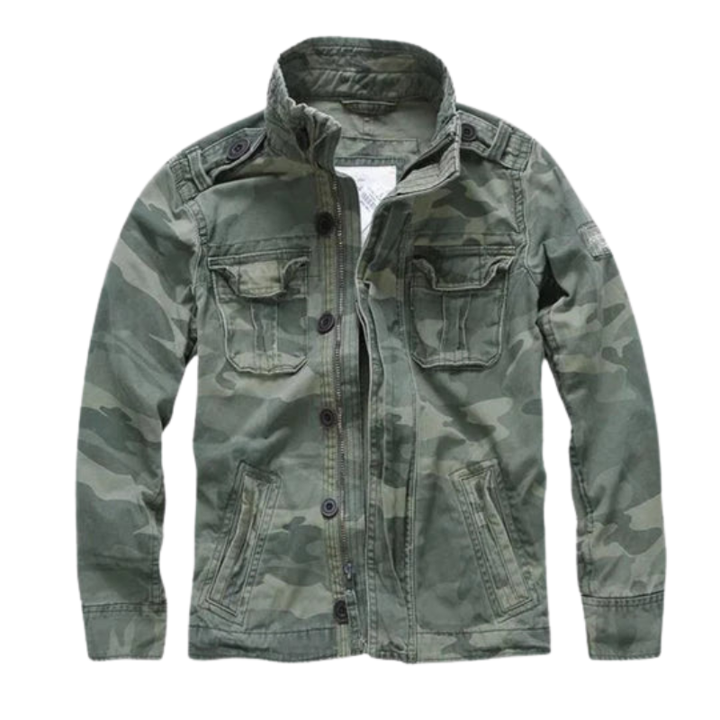 Veste Zippée Longue avec Poches Détachables et Réglables