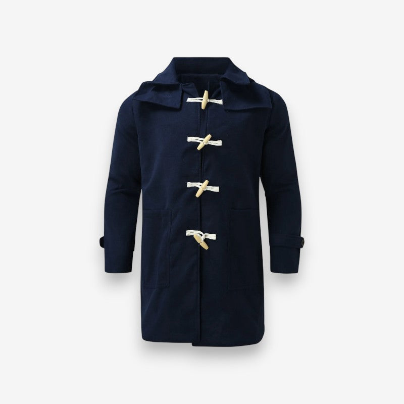 Manteau D'hiver Long Capuchon avec Poches Réversible - PanierRoyale