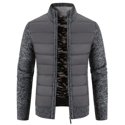 Veste En Maille Homme Col Montant Éclair Zippé - PanierRoyale