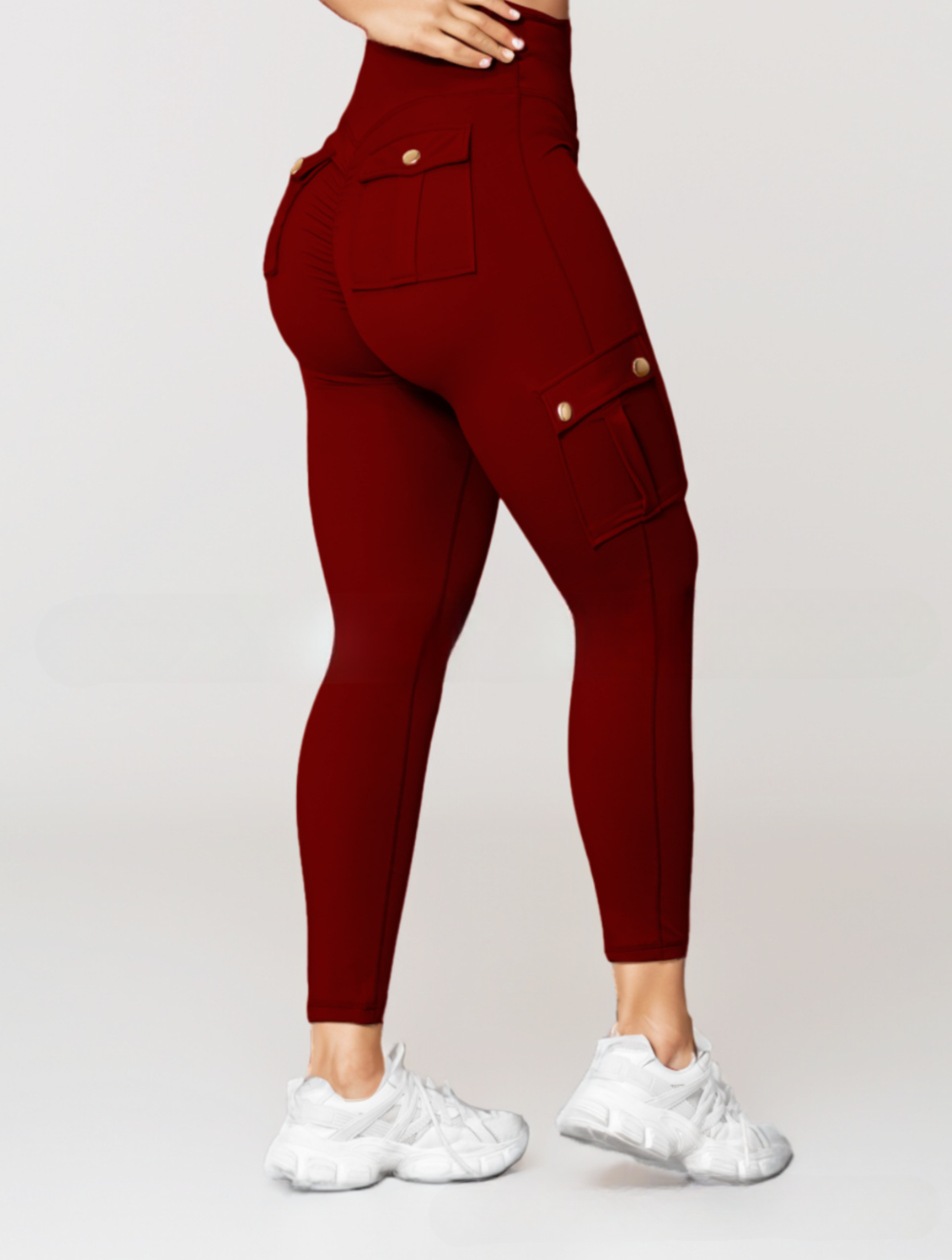 Pantalon Féminin Élégant avec Poches et Taille Relâchée
