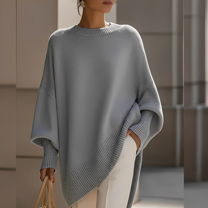 Pull Grande Taille pour Femme Col Rond Élégant