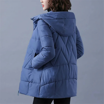 Veste Femme Hiver Douce et Chaude à Capuchon
