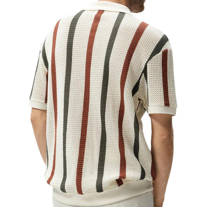 Chemise Polos Rayée Homme Confortable et Élégante