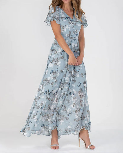 Robe de Soirée Été en Chiffon Léger - PanierRoyale