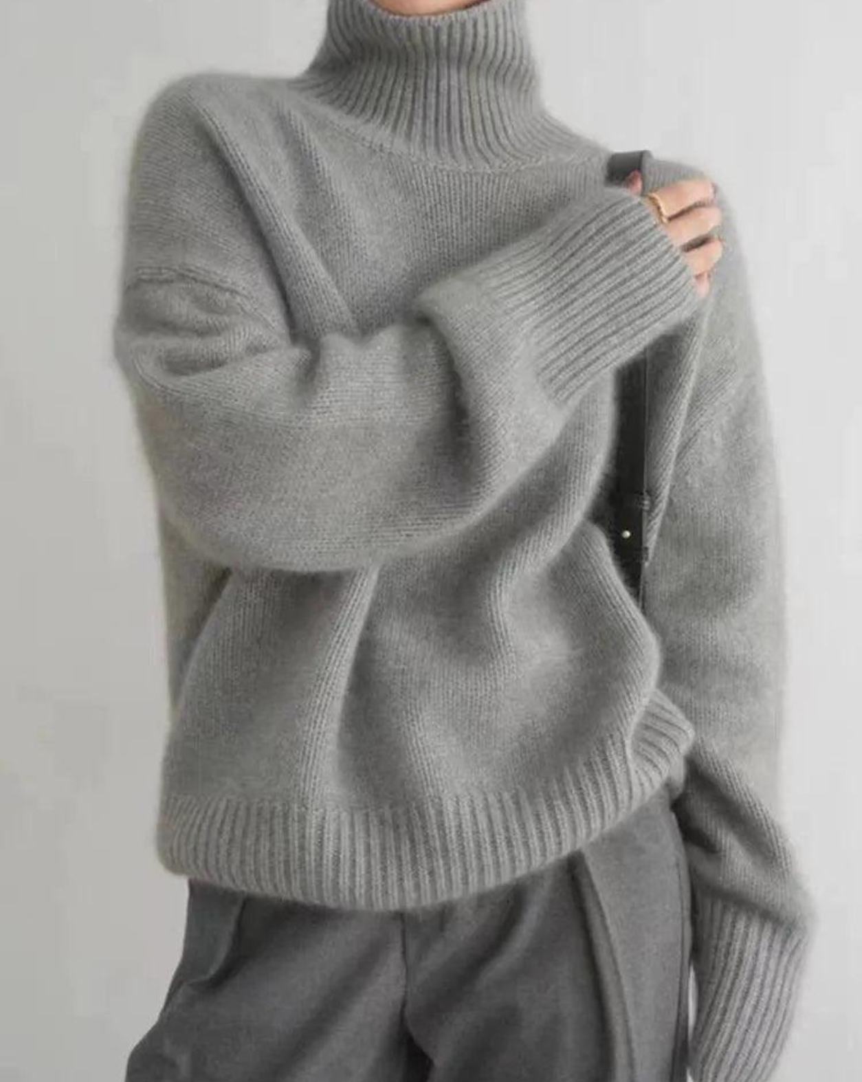 Pull Col Roulé Femme Élégant