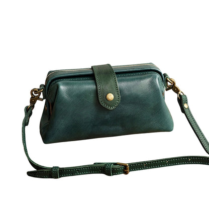 Sac Bandoulière en Cuir avec Fermeture Éclair Réglable