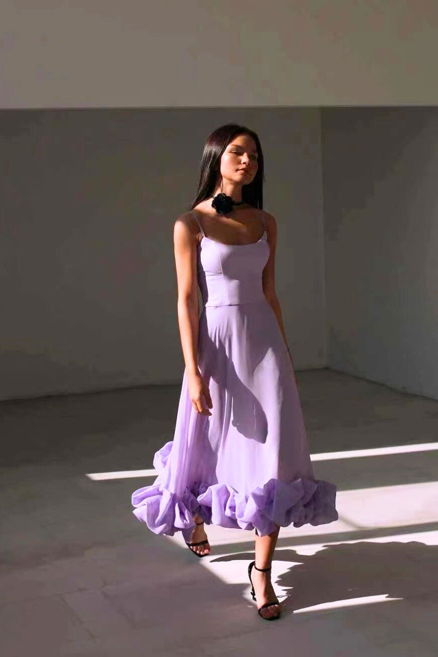 Robe de Mariage Élégante pour Femme avec Volants