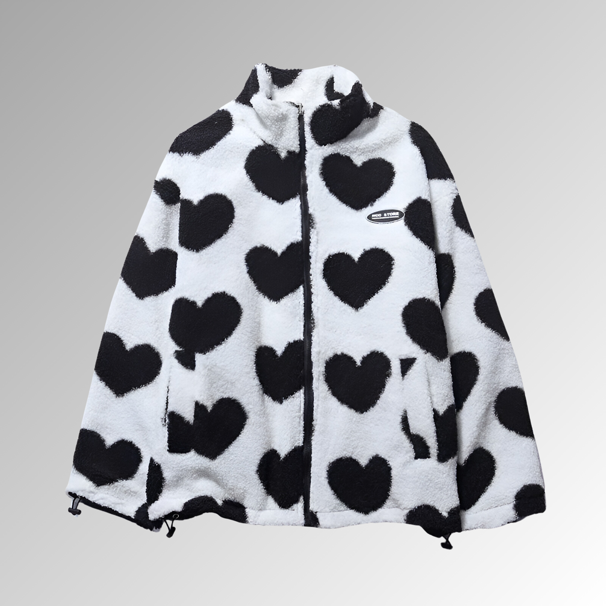 Manteau Peluche Double Face Coupe Confortable